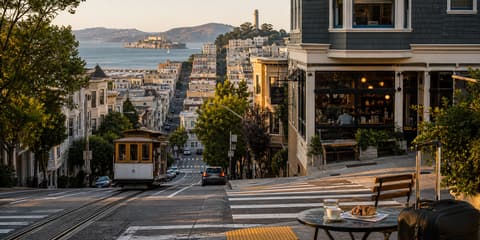 Photoreal editorial image for What Part of San Francisco Should Anchor Your Stay?, inspired by San Francisco