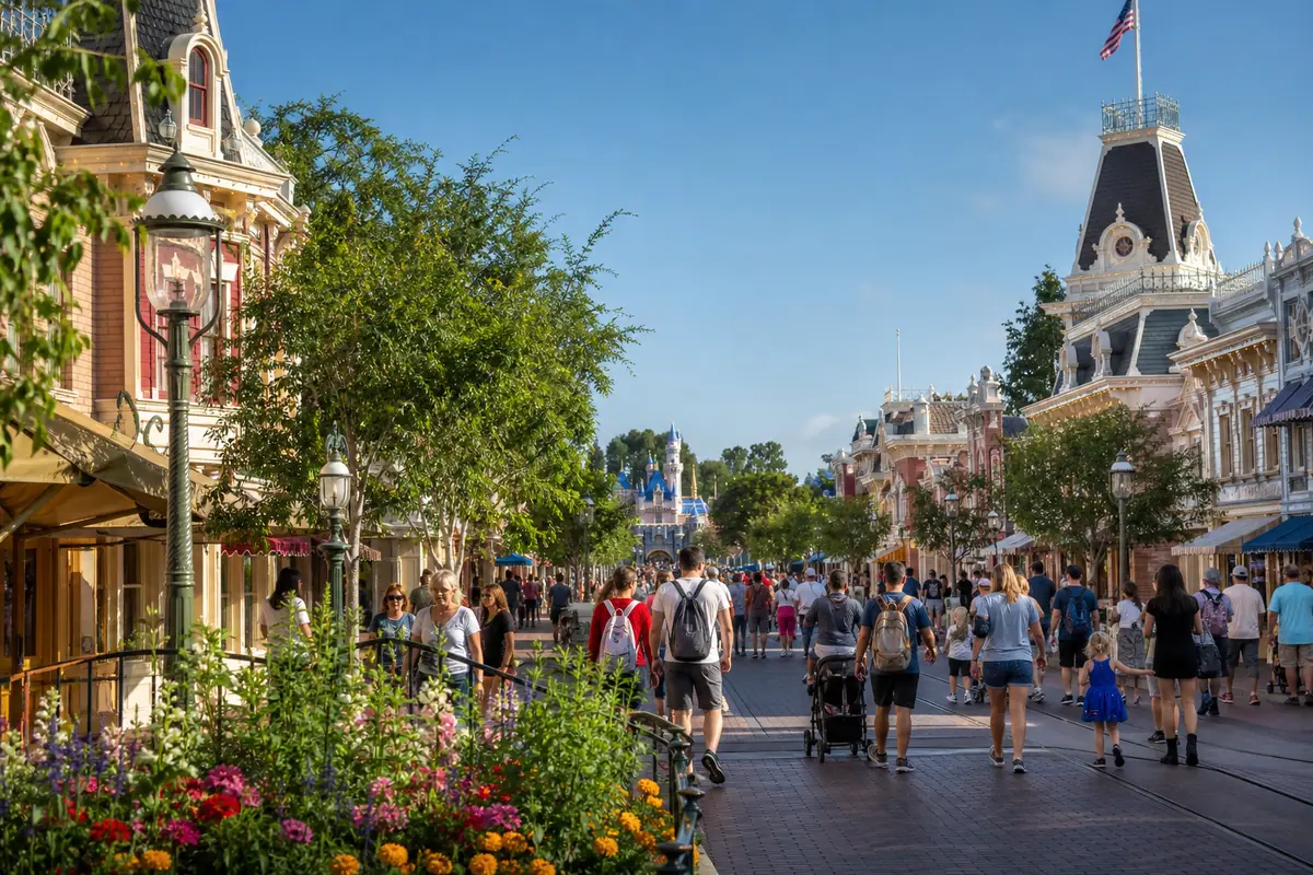 Photoreal Disneyland Park scene representing a top Anaheim attraction