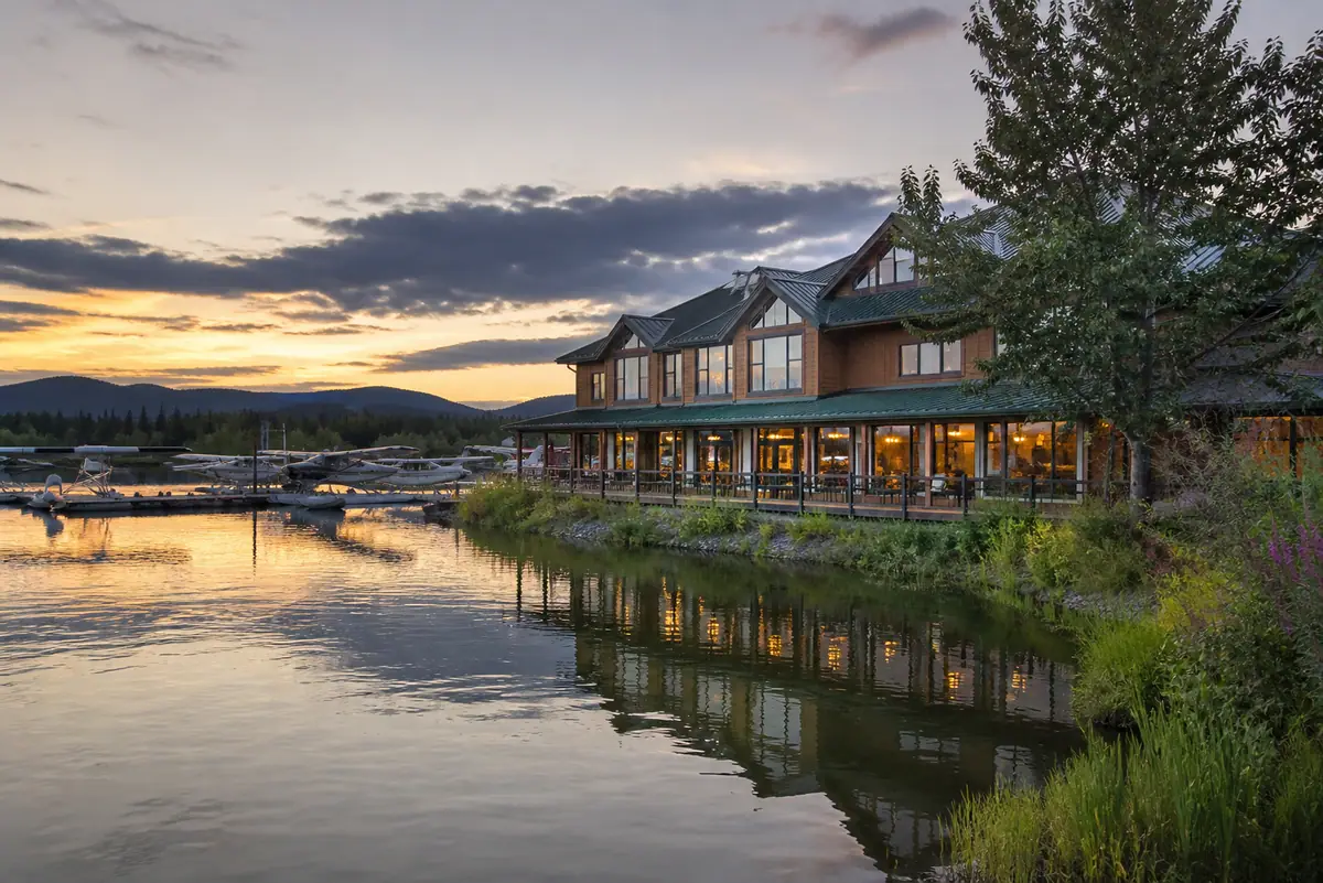 Photoreal travel-editorial view of The Lakefront Anchorage in Anchorage, Alaska