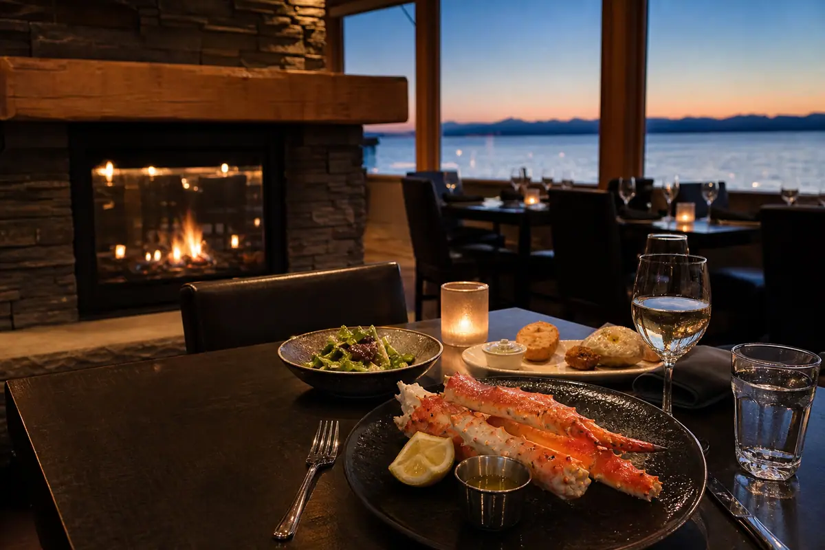 Photoreal travel-editorial view of Kincaid Grill in Anchorage, Alaska