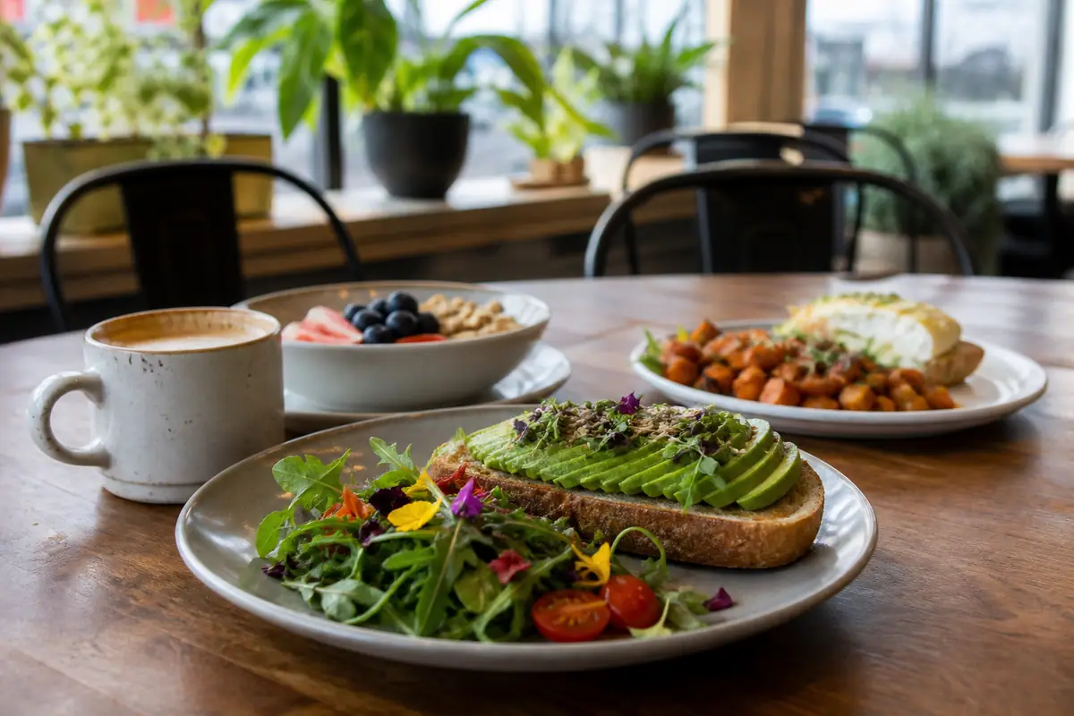 Photoreal travel-editorial view of Middle Way Cafe in Anchorage, Alaska