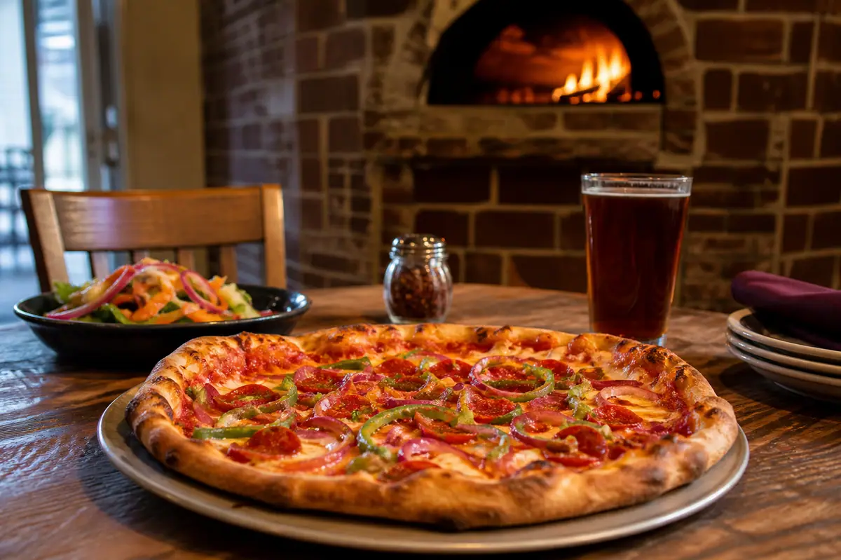 Photoreal travel-editorial view of Moose’s Tooth Pub and Pizzaria in Anchorage, Alaska