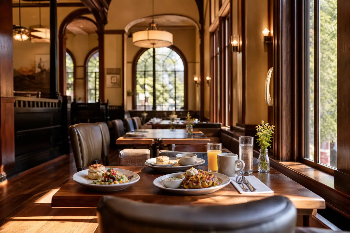 Photoreal view of Tupelo Honey Southern Kitchen & Bar in Asheville