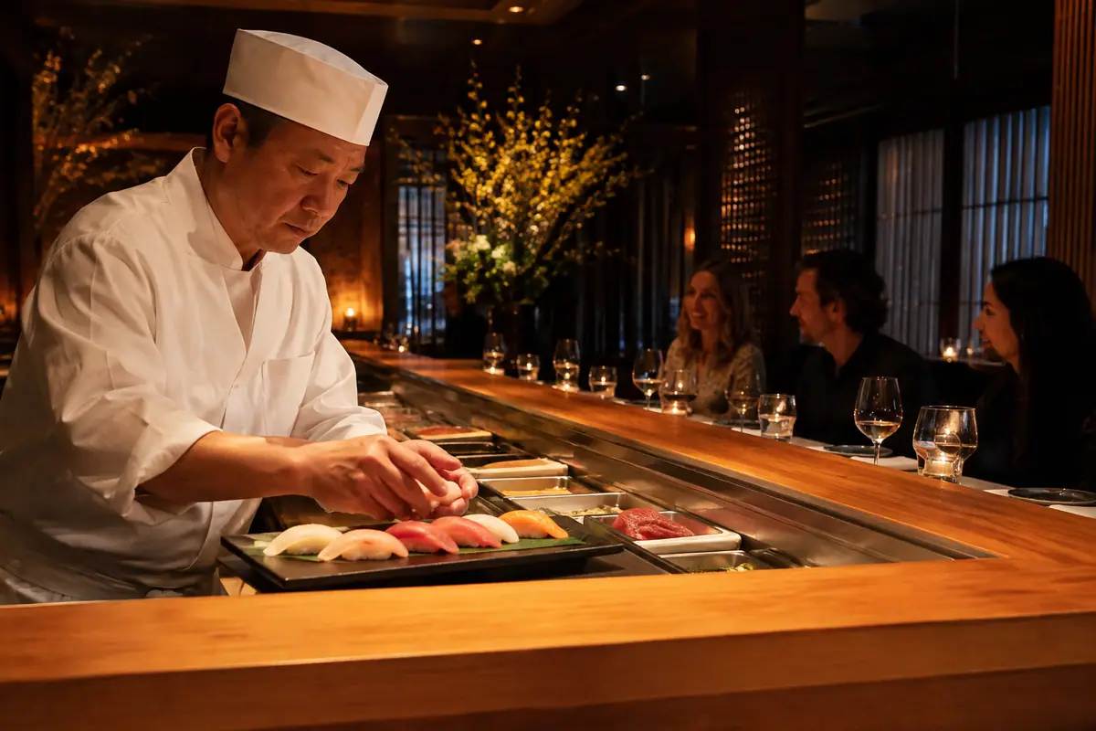 Travel-editorial view of Matsuhisa Aspen in Aspen, Colorado