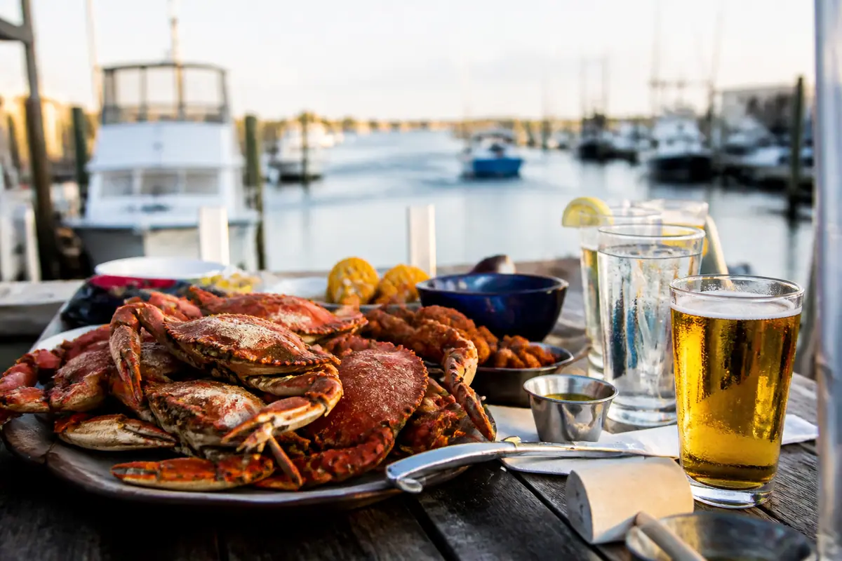 Photoreal travel-editorial view of Back Bay Ale House in Atlantic City