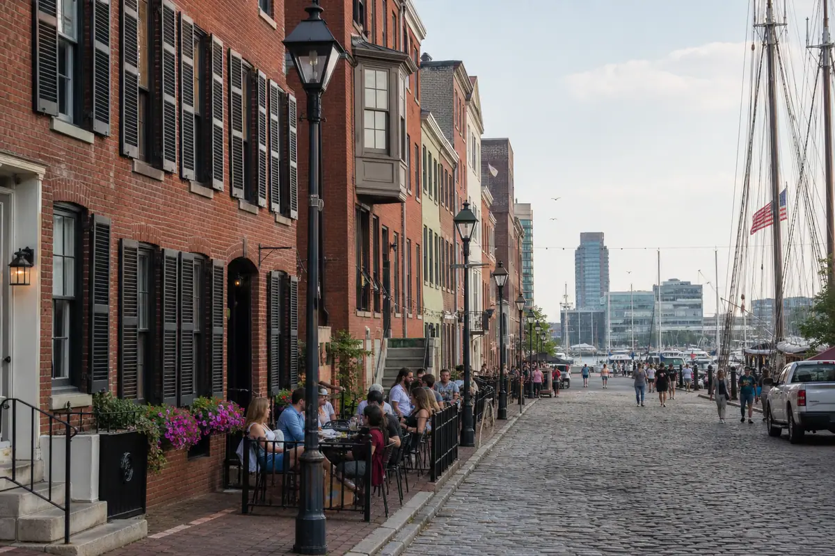 Photoreal view of Fell's Point Waterfront Walk in Baltimore