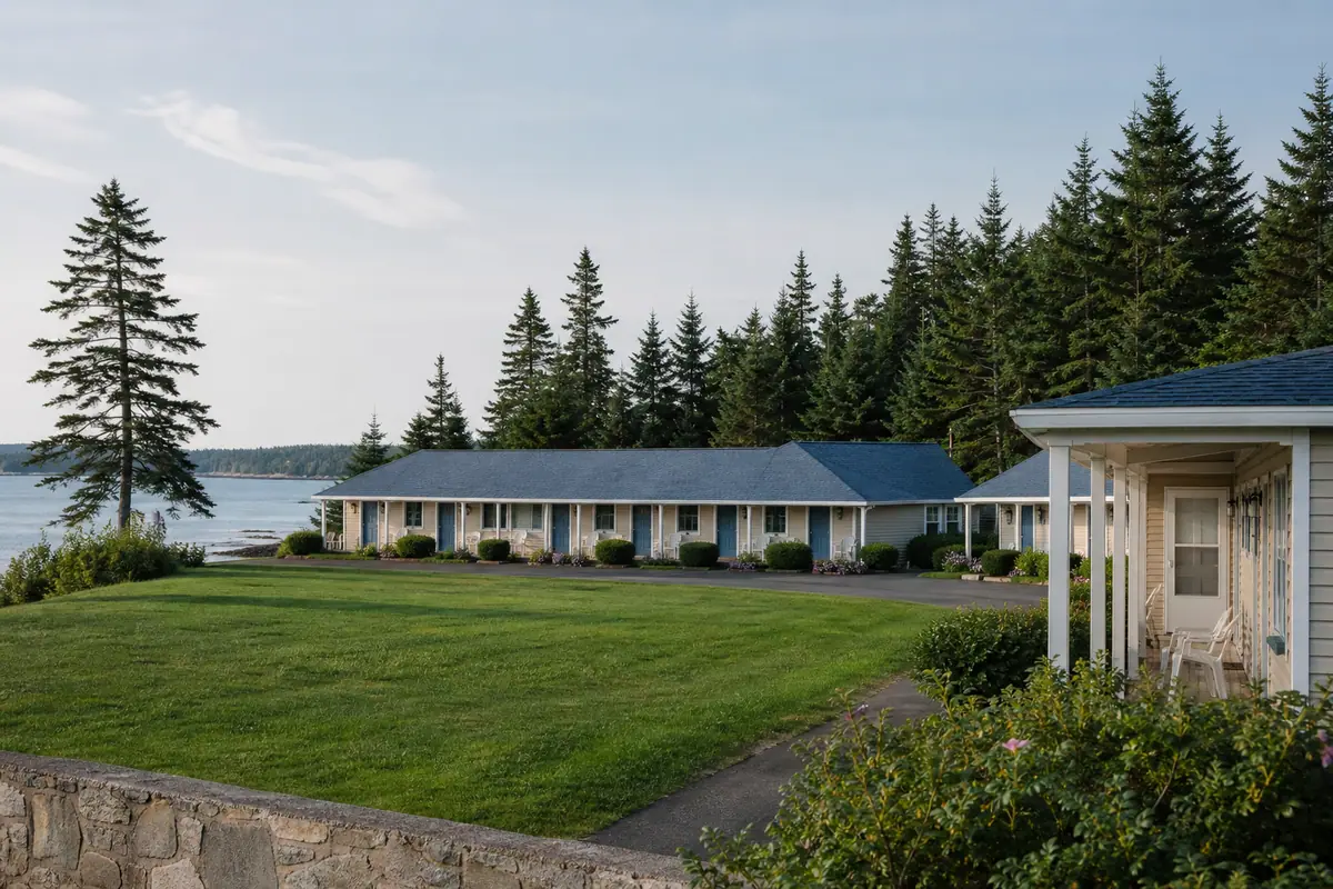 Photoreal view of Bar Harbor Motel in Bar Harbor, Maine