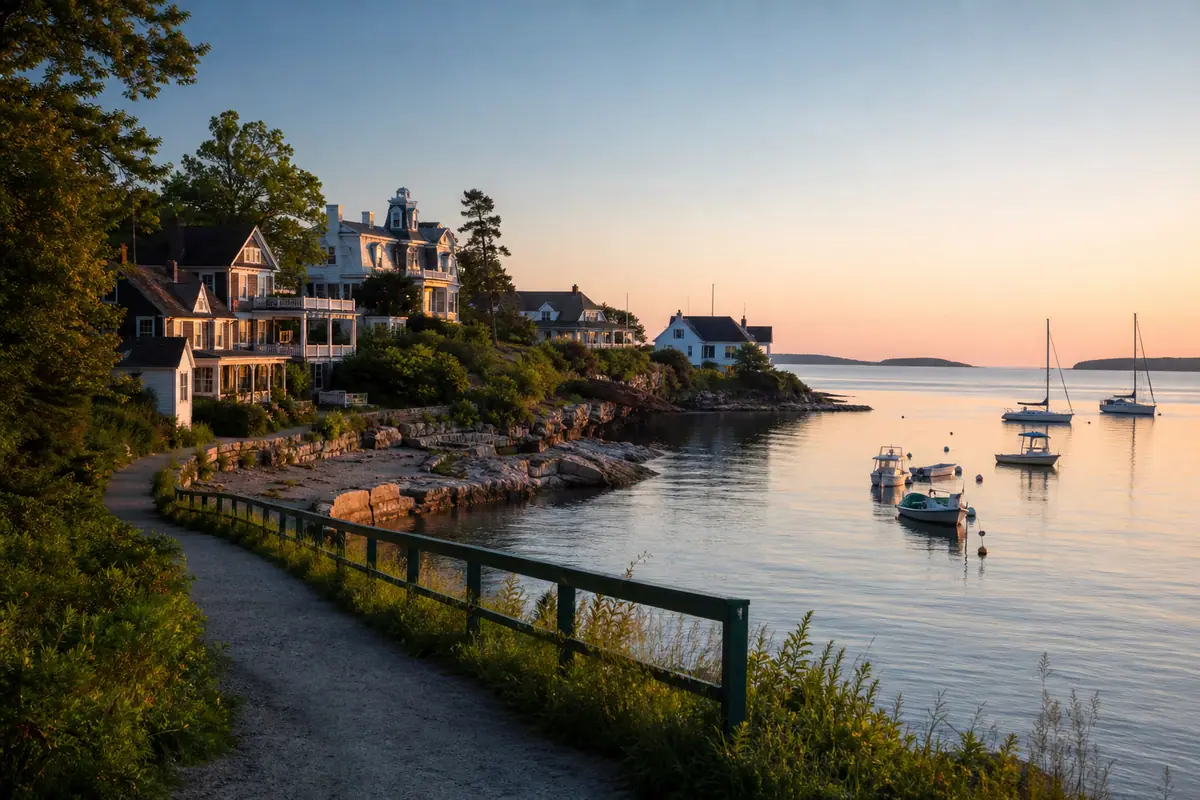 Photoreal view of Bar Harbor Shore Path in Bar Harbor, Maine