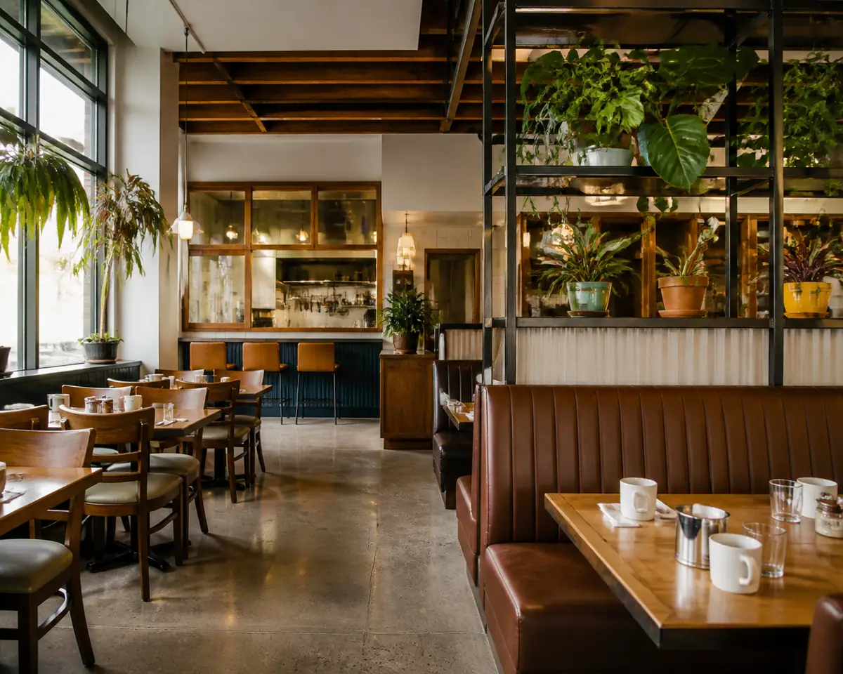 Photoreal editorial view of Goldy's Breakfast Bistro in Boise