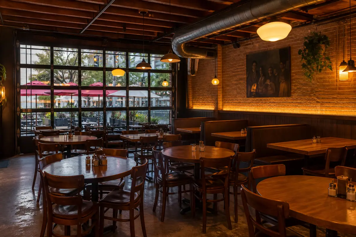 Photoreal editorial view of Lulu's Fine Pizza in Boise