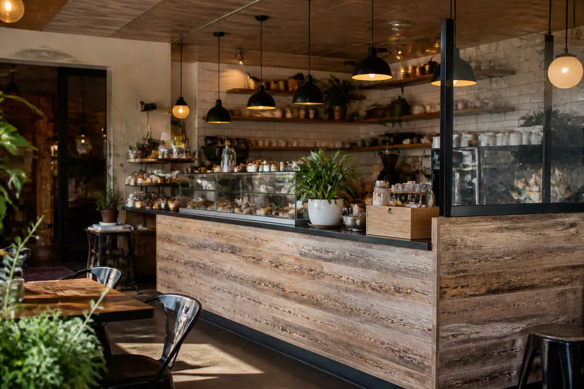 Photoreal editorial view of Moon's Kitchen Cafe in Boise