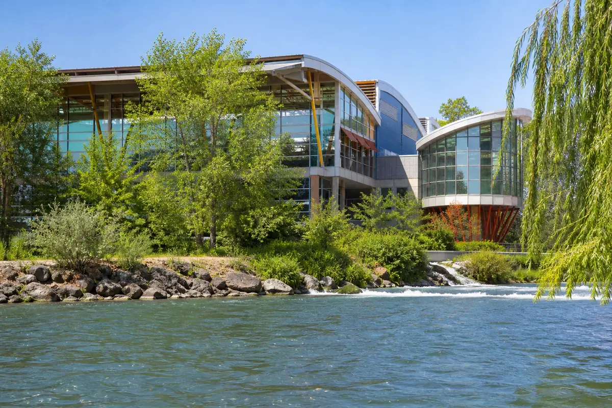 Photoreal editorial view of Discovery Center of Idaho in Boise