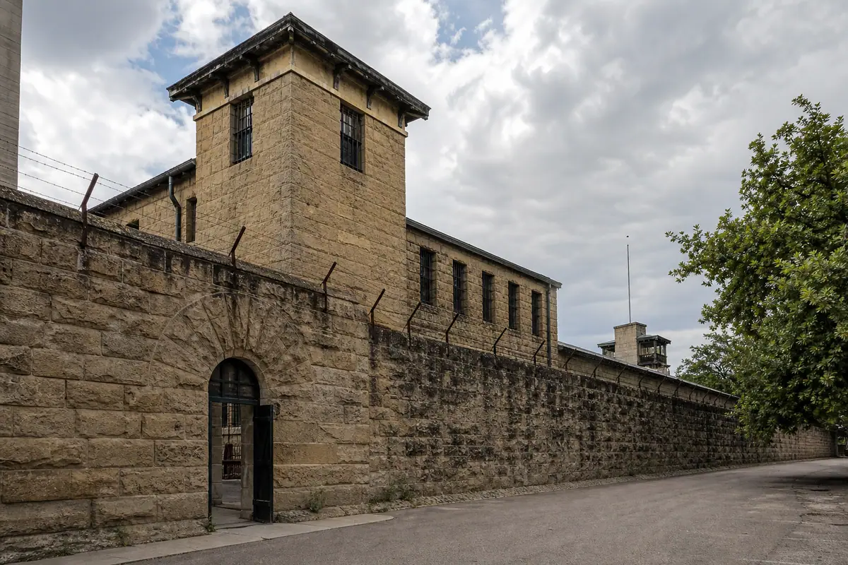 Photoreal editorial view of Old Idaho Penitentiary in Boise