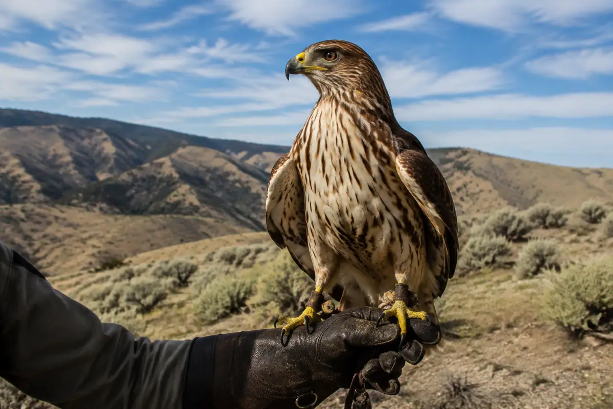 Photoreal raptor habitat at the World Center for Birds of Prey near Boise