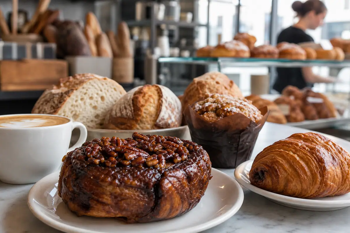 Photoreal dining or food scene representing Flour Bakery + Cafe in Boston