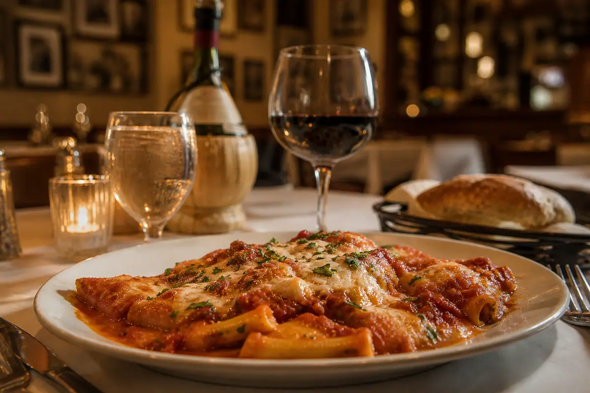 Photoreal dining or food scene representing Giacomo's Ristorante in Boston