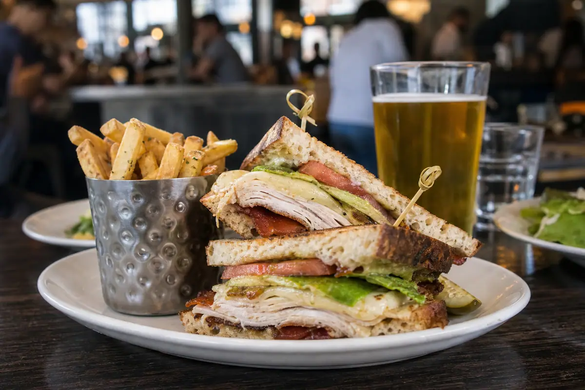 Photoreal dining or food scene representing Parish Cafe in Boston