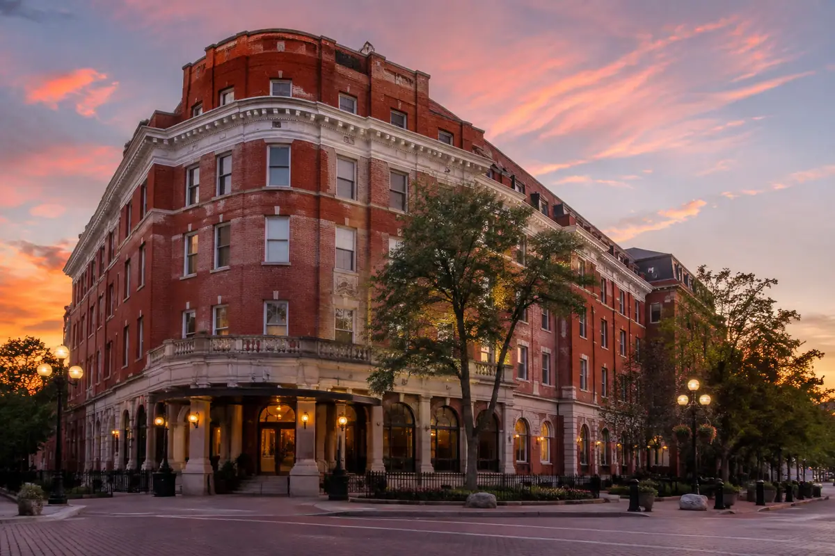Travel-editorial view of Hotel Boulderado in Boulder, Colorado