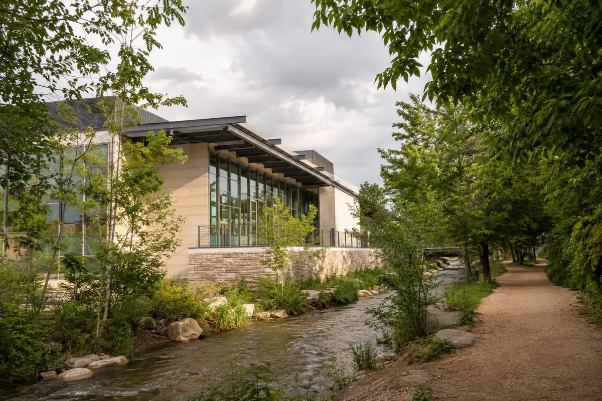 Travel-editorial view of Boulder Museum of Contemporary Art in Boulder, Colorado