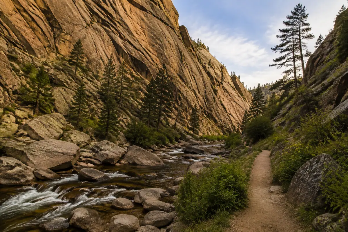 Travel-editorial view of Eldorado Canyon State Park in Boulder, Colorado