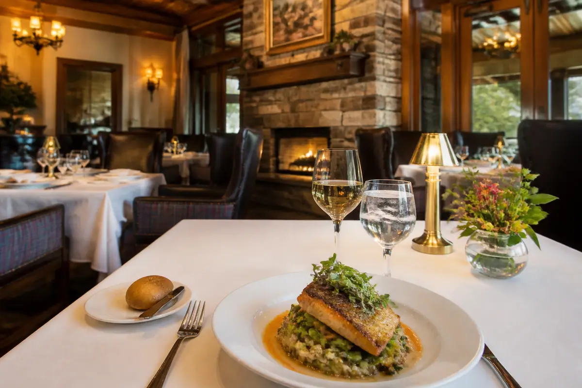 Photoreal travel-editorial view of Dobyns Dining Room in Branson, Missouri