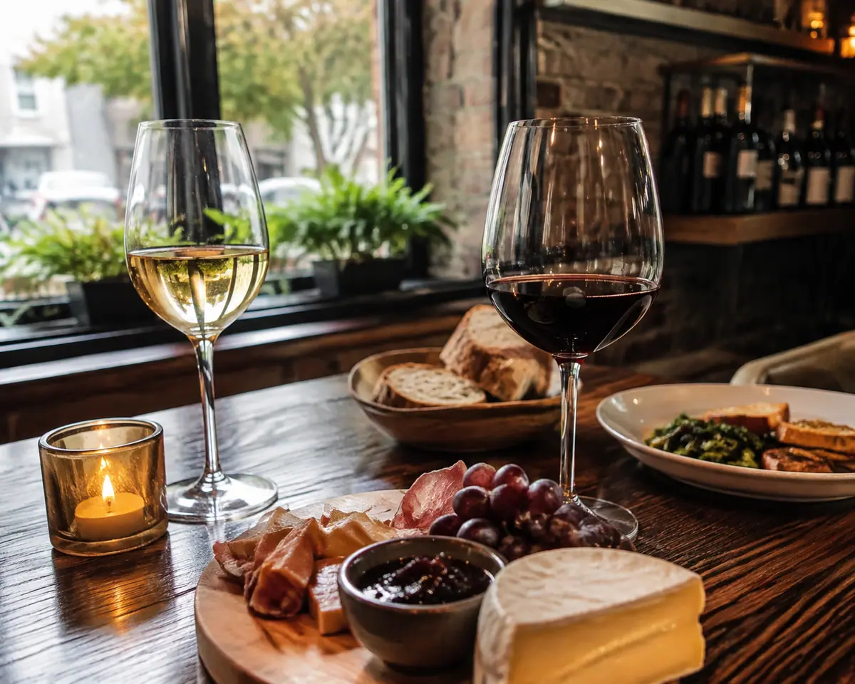 Travel-editorial view of Dedalus Wine Shop, Market and Wine Bar in Burlington, Vermont