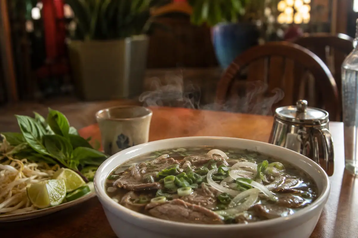 Travel-editorial view of Pho Hong in Burlington, Vermont