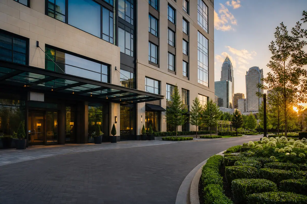 Photoreal view of Kimpton Tryon Park Hotel in Charlotte