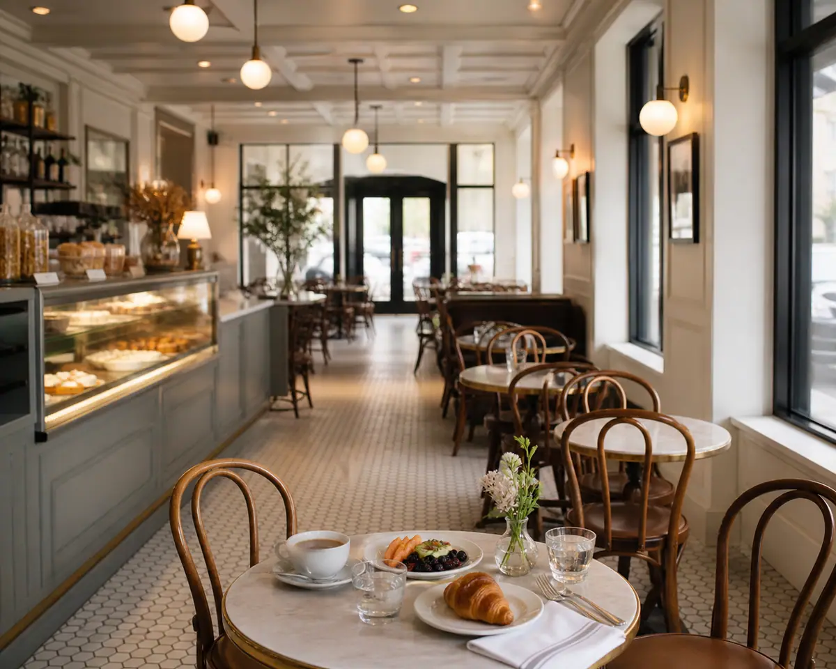 Photoreal view of Café Monte in Charlotte