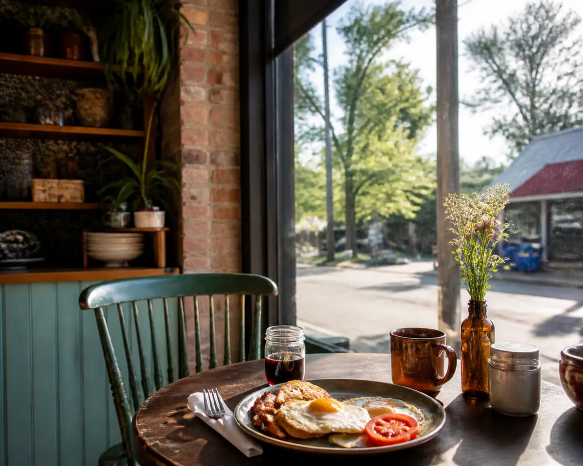 Photoreal view of Zada Janes Corner Cafe in Charlotte