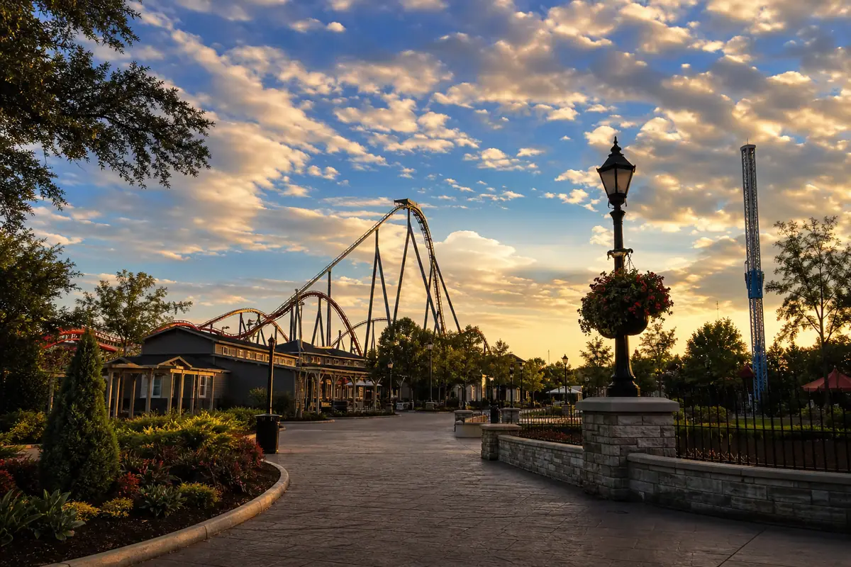 Photoreal view of Carowinds in Charlotte