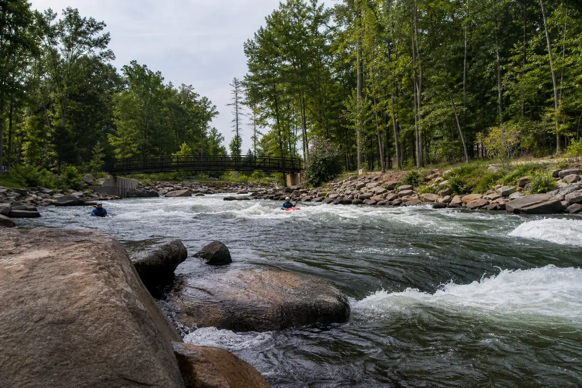 Photoreal view of U.S. National Whitewater Center in Charlotte