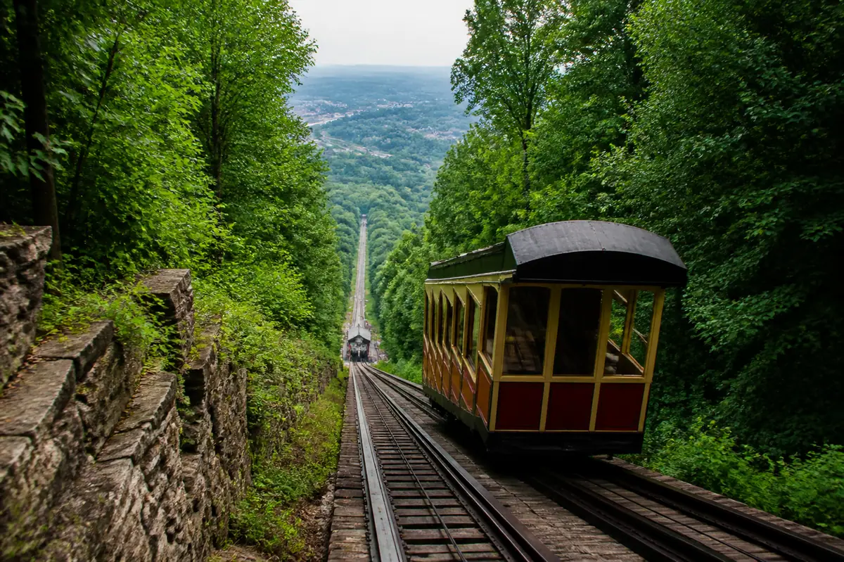 Photoreal view of Lookout Mountain Incline Railway in Chattanooga