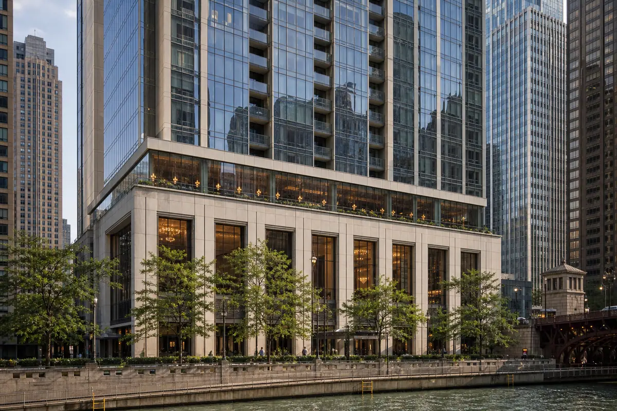 Photoreal The Langham, Chicago luxury suite