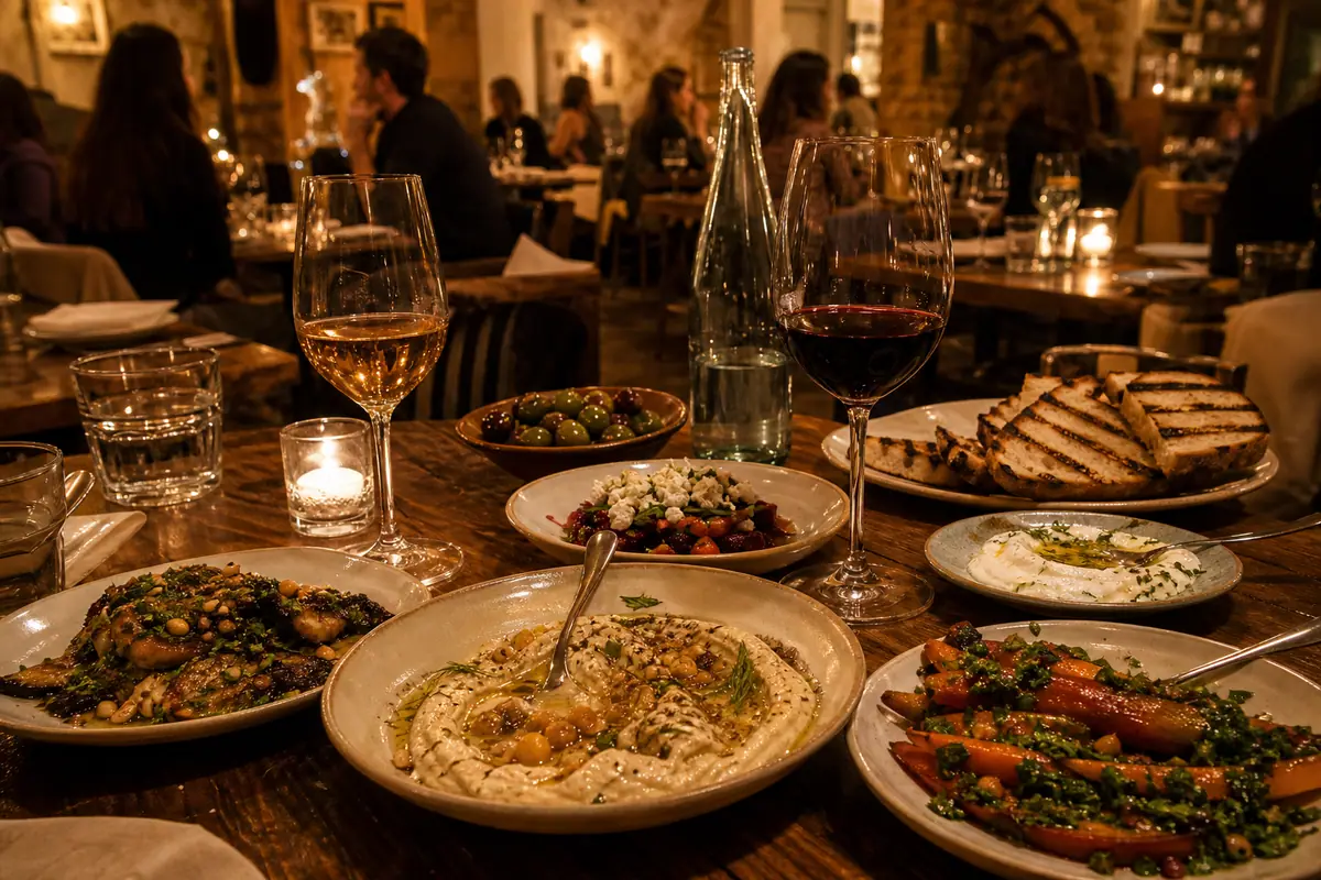 Photoreal Avec restaurant scene in Chicago
