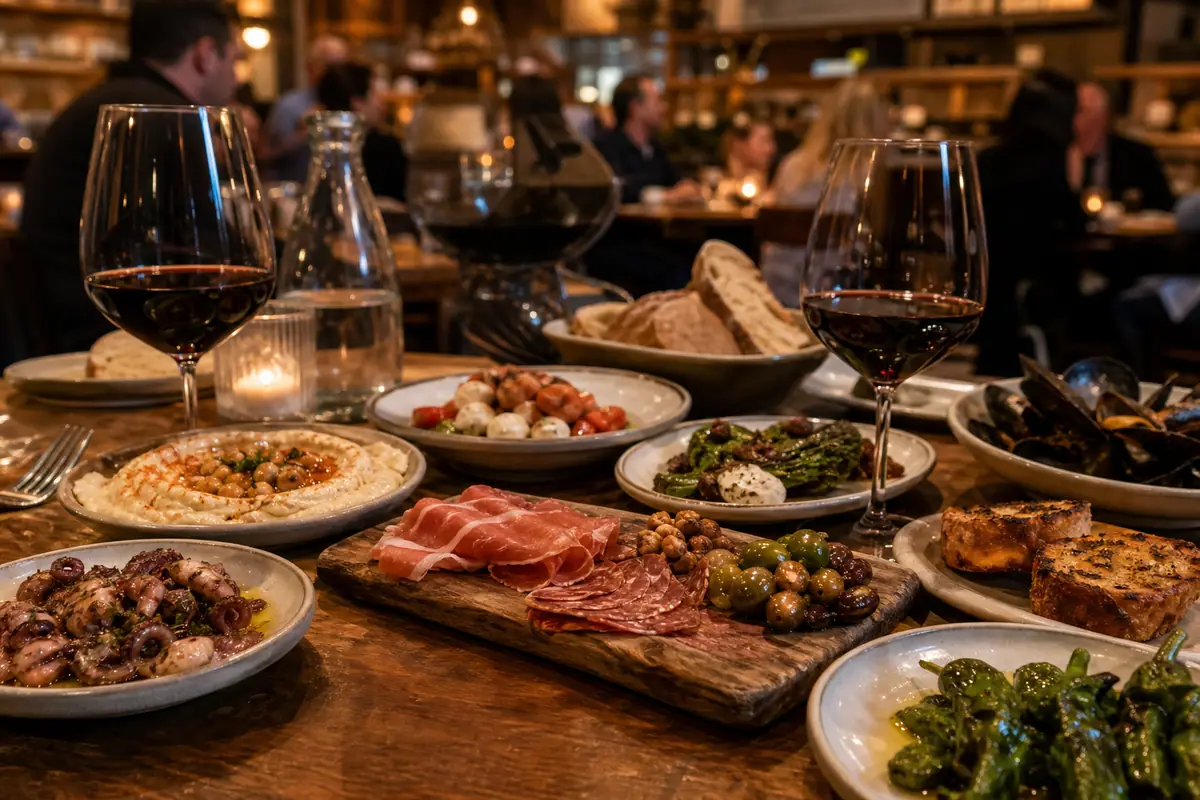 Photoreal The Purple Pig dining scene in Chicago