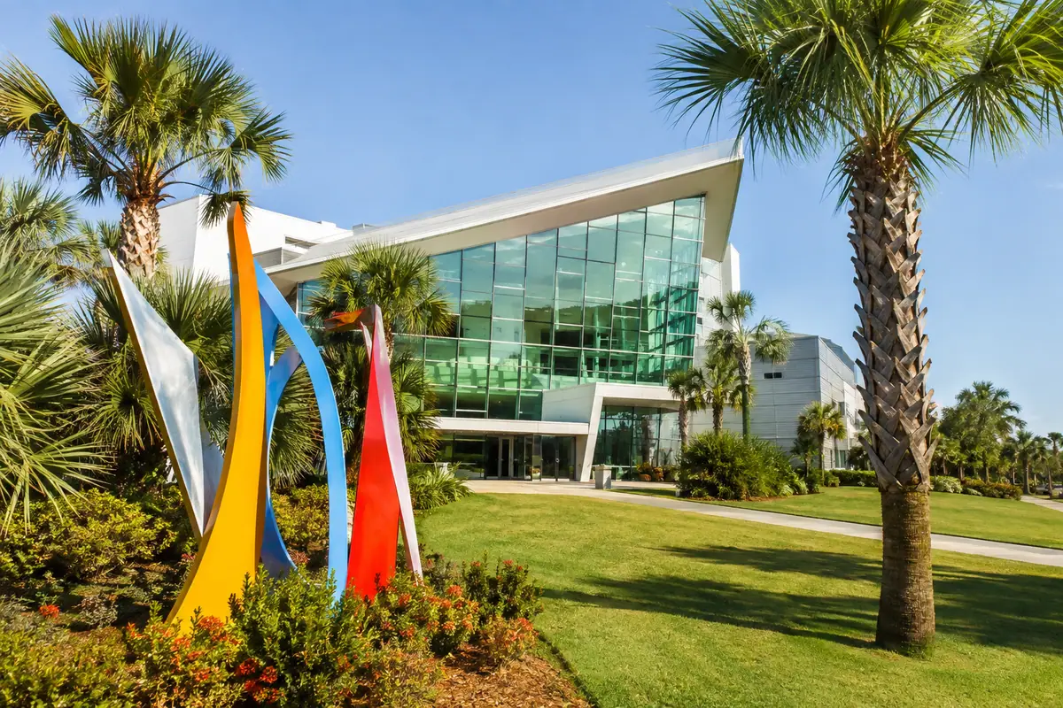 Photoreal contemporary arts campus at Dunedin Fine Art Center