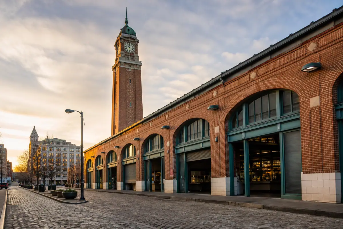 Photoreal view of West Side Market in Cleveland