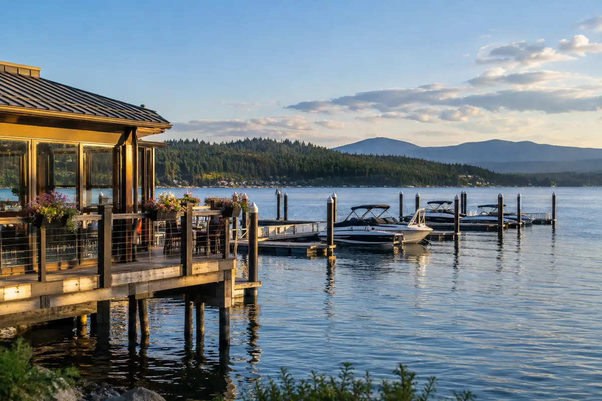 Photoreal editorial view of Le Peep Coeur d’Alene in Coeur d’Alene