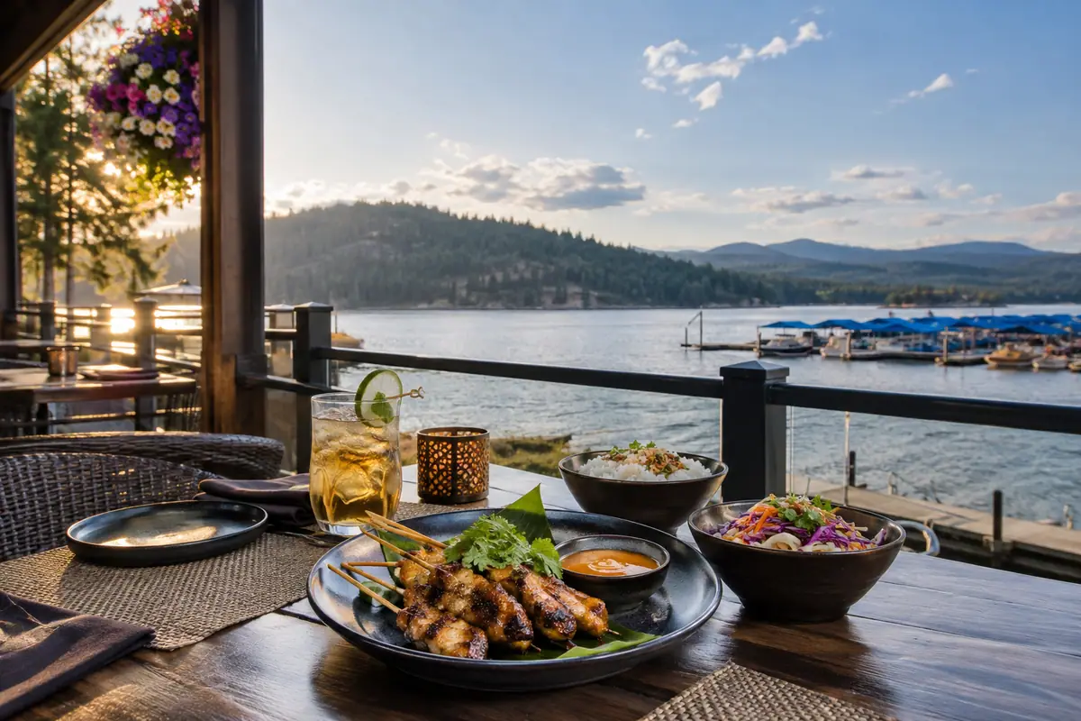Photoreal editorial view of Satay Bistro in Coeur d’Alene
