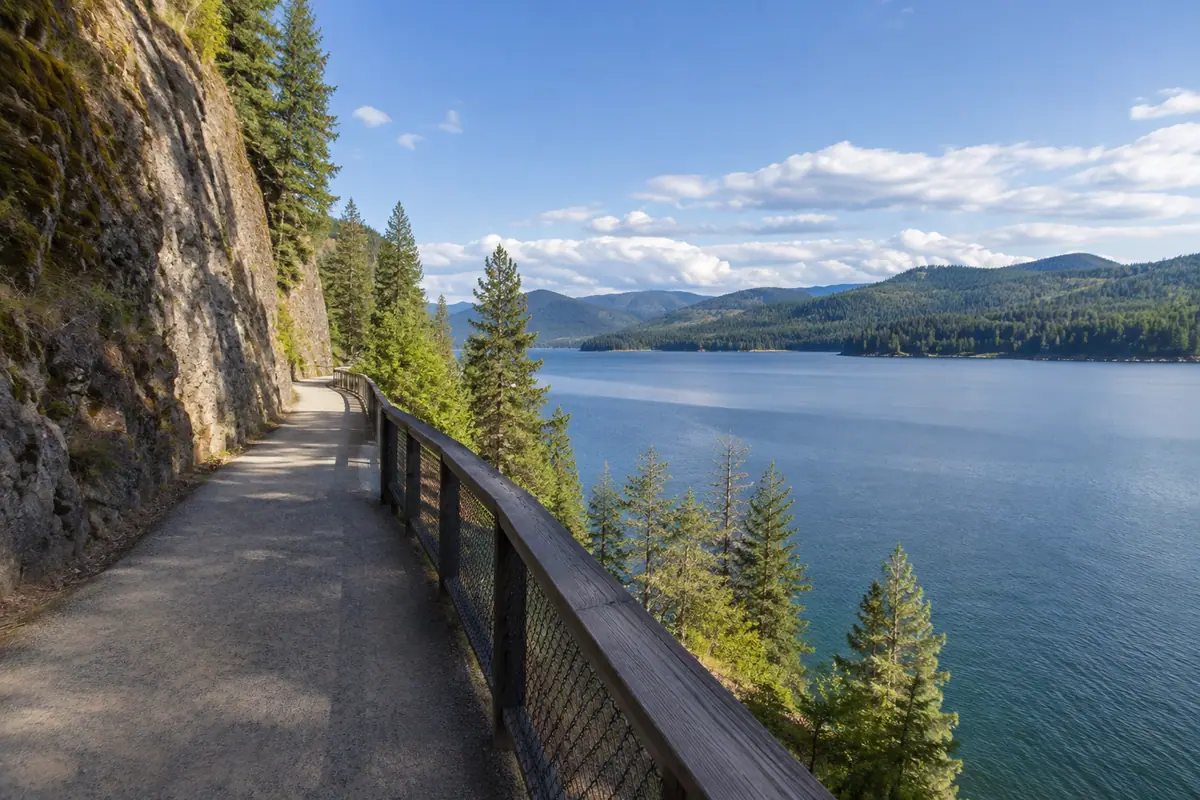 Photoreal editorial view of Trail of the Coeur d’Alenes in Coeur d’Alene