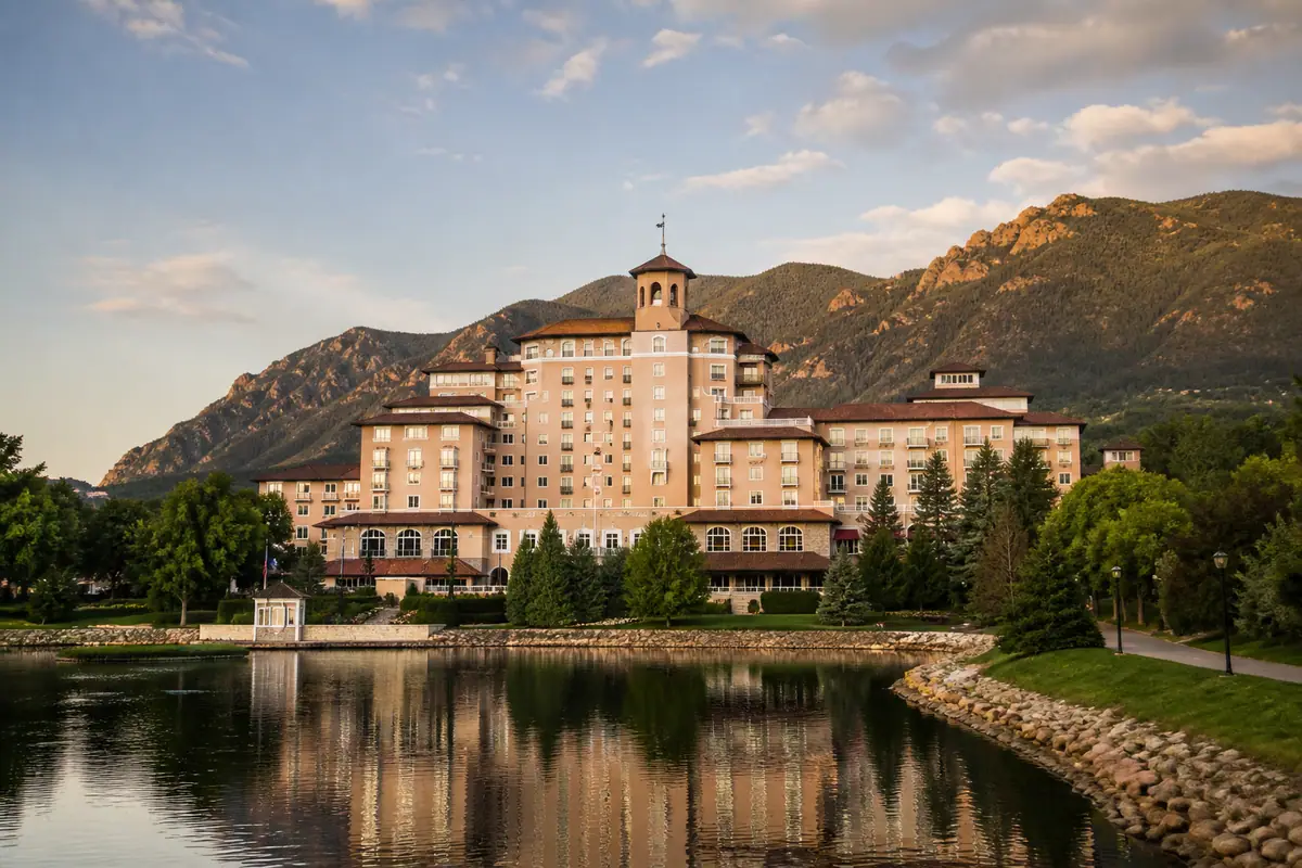 Photoreal view of The Broadmoor in Colorado Springs