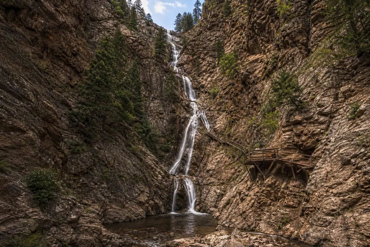 Photoreal view of Broadmoor Seven Falls in Colorado Springs