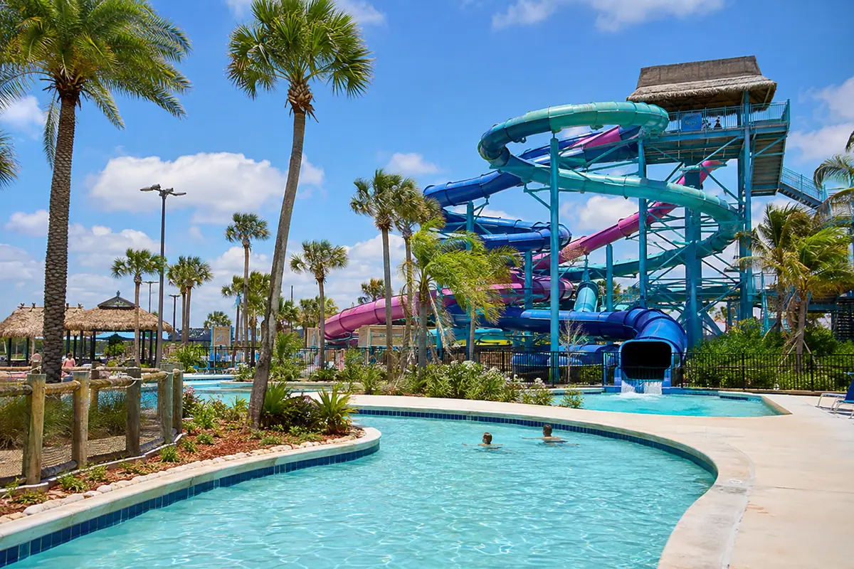 Photoreal Daytona Lagoon water park in sunny Daytona Beach