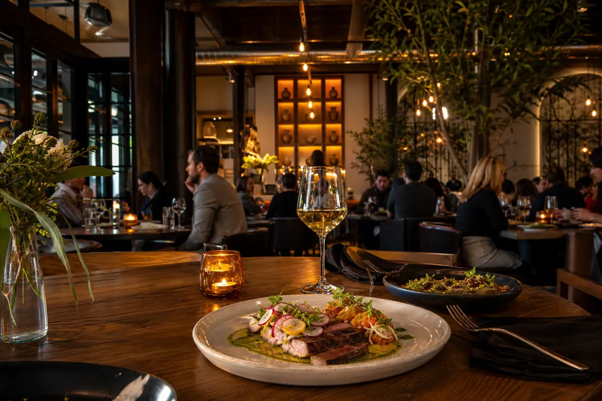 Photoreal dining scene representing Alma Fonda Fina in Denver
