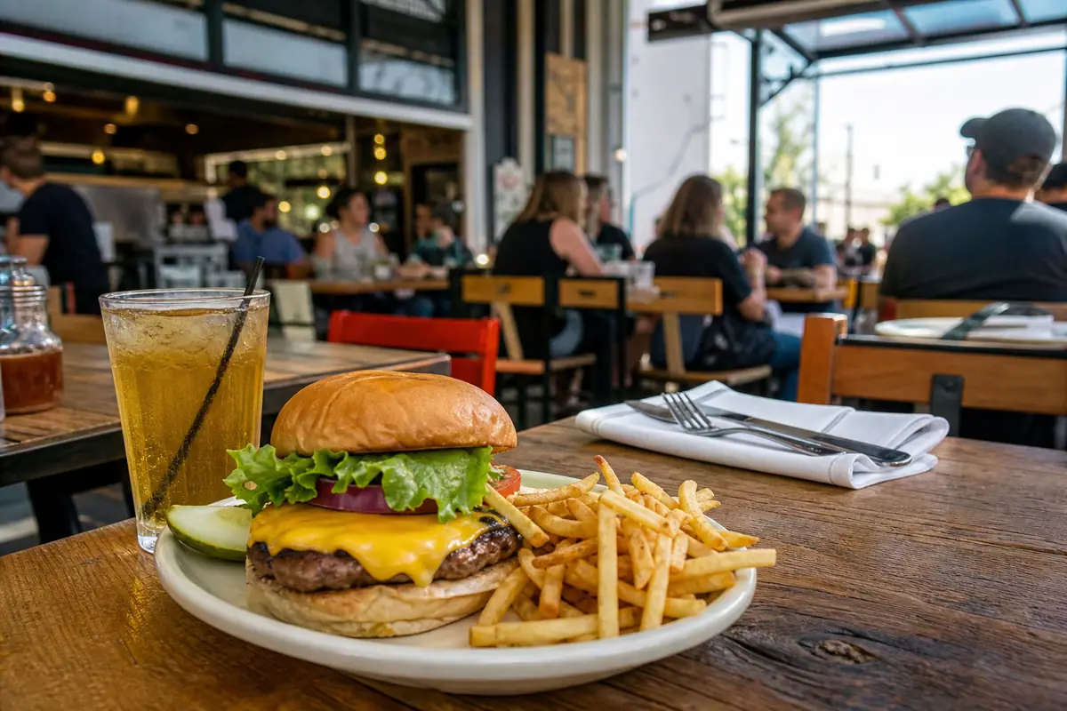 Photoreal dining scene representing Cherry Cricket in Denver