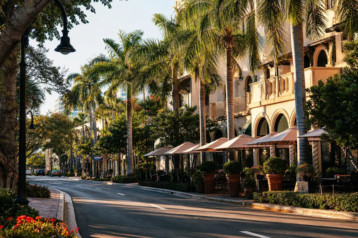Photoreal view of Las Olas Boulevard in Fort Lauderdale