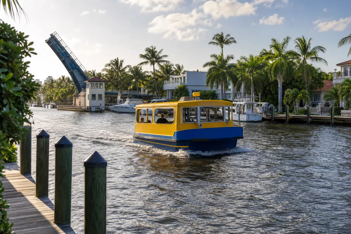 Photoreal view of Water Taxi on the Intracoastal in Fort Lauderdale