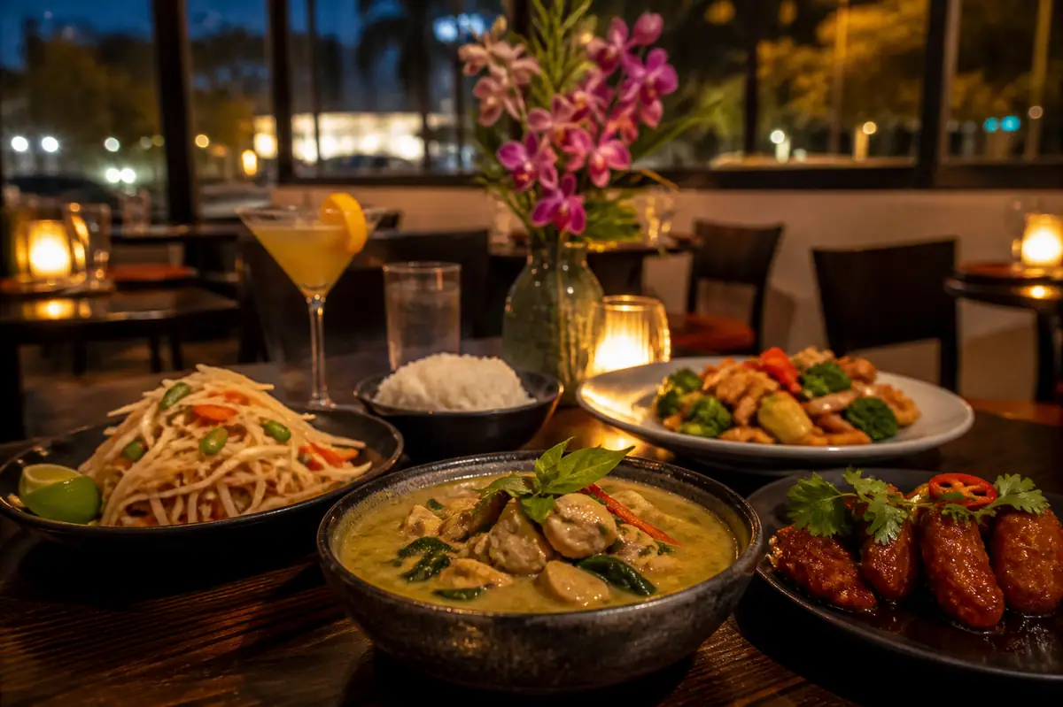 Photoreal travel-editorial view of Ginger Bistro in Fort Myers, Florida