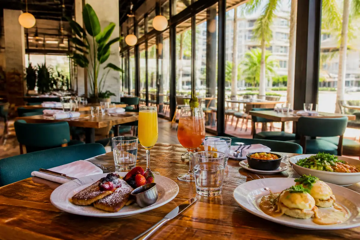 Photoreal travel-editorial view of The Standard Restaurant in Fort Myers, Florida